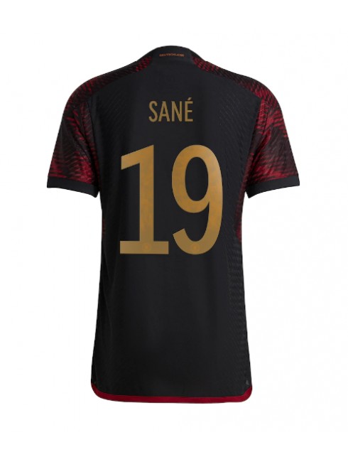Tyskland Leroy Sane #19 Replika Borta Kläder VM 2022 Kortärmad